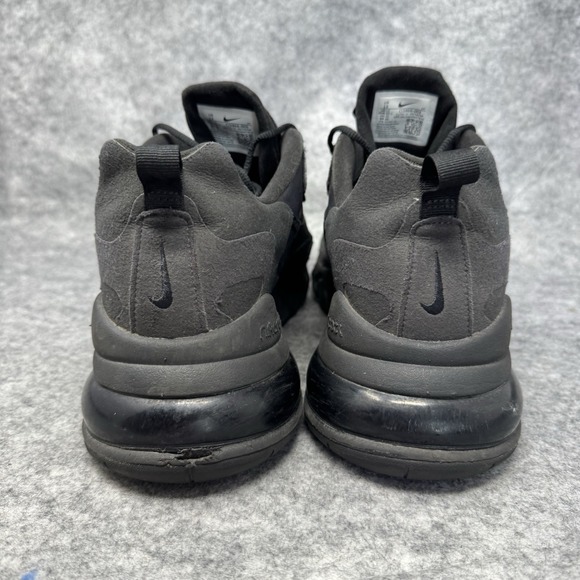 Nike Air Max 270 React Shoes Mens Size 13 Triple Black Oil Training C13866-003 - Picture 5 of 12